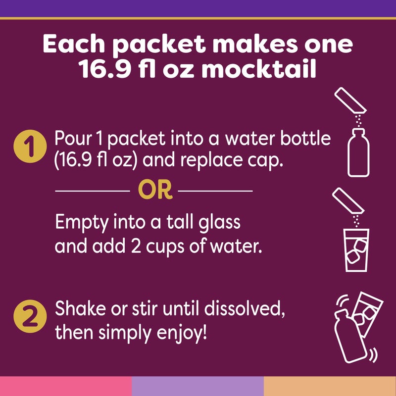 Crystal Light Mixology Variety Pack Powdered Drink Mix, 9 single serve packets per Box - Image 4
